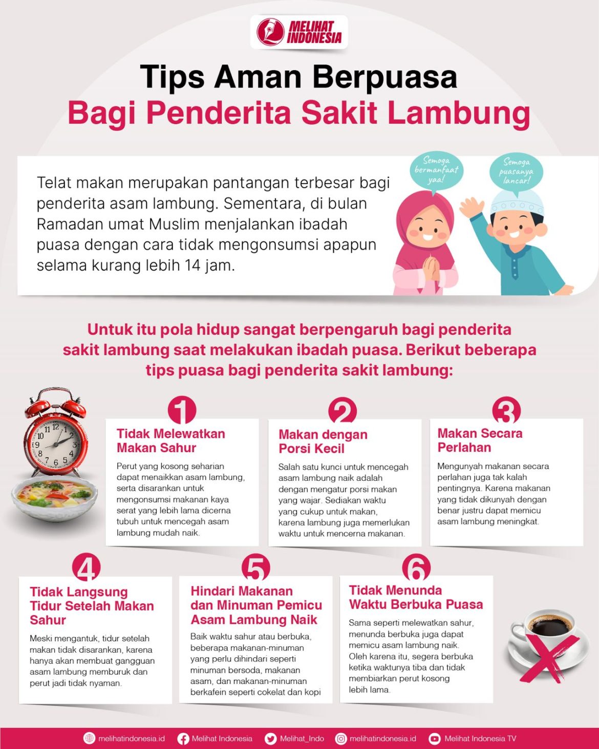 tips aman berpuasan bagi penderita asam lambung