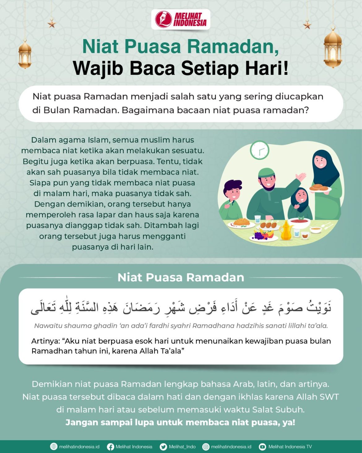 niat puasa ramadan