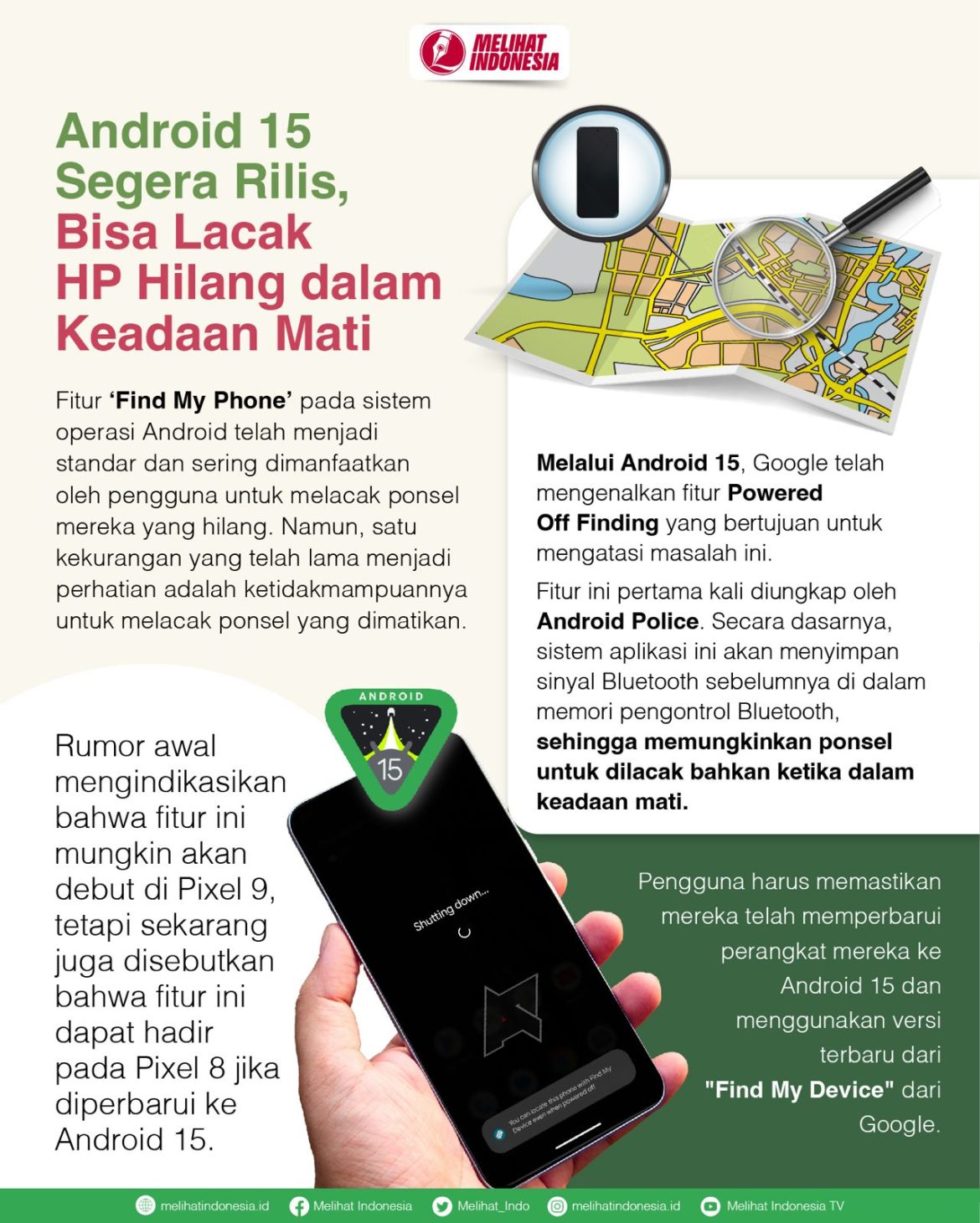 Segera Rilis! Ini Keunggulan Android 15, Bisa Lacak HP dalam Kondisi Mati
