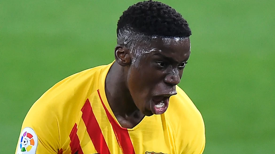 Mantan pemain Barcelona, yang kini membela Timnas Guinea, Ilaix Moriba.