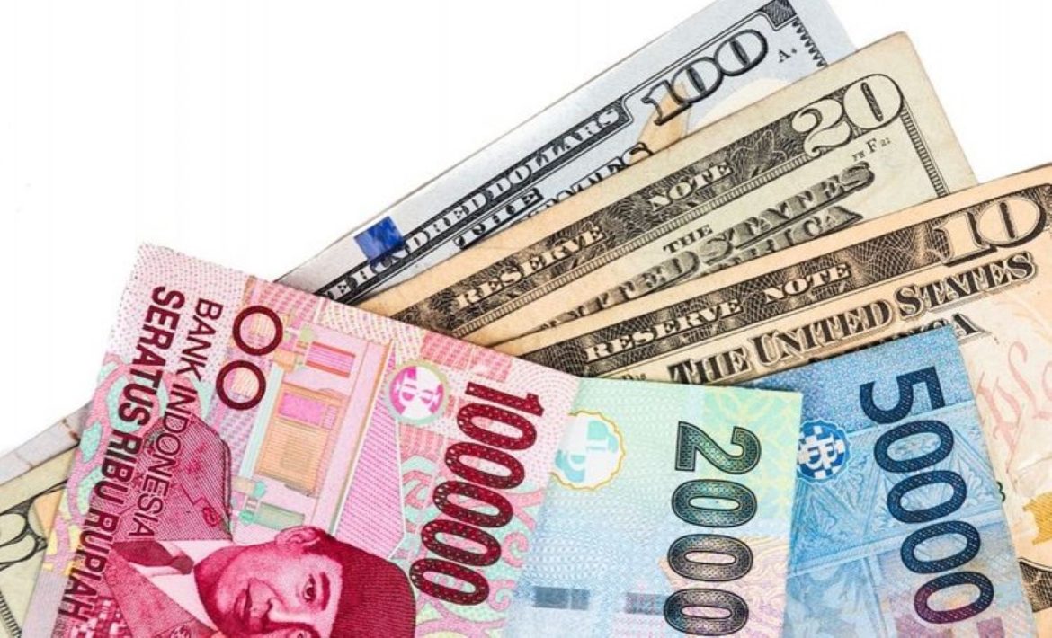 Ilustrasi nilai tukar rupiah terhadap dollar Amerika Serikat (AS).