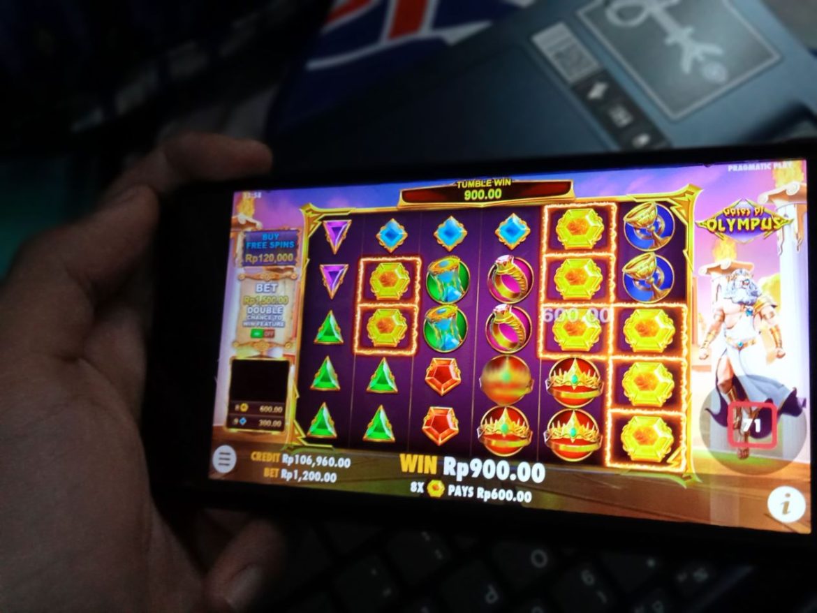 Ilustrasi judi online atau judi slot.