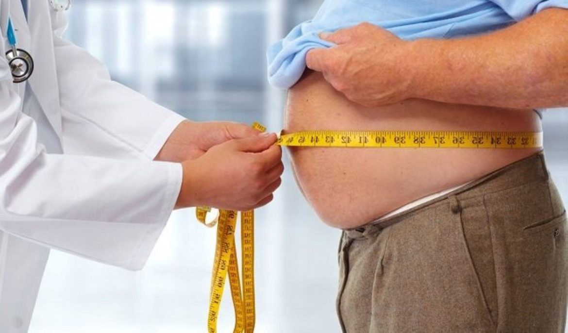 Ilustrasi penderita obesitas atau kelebihan berat badan.