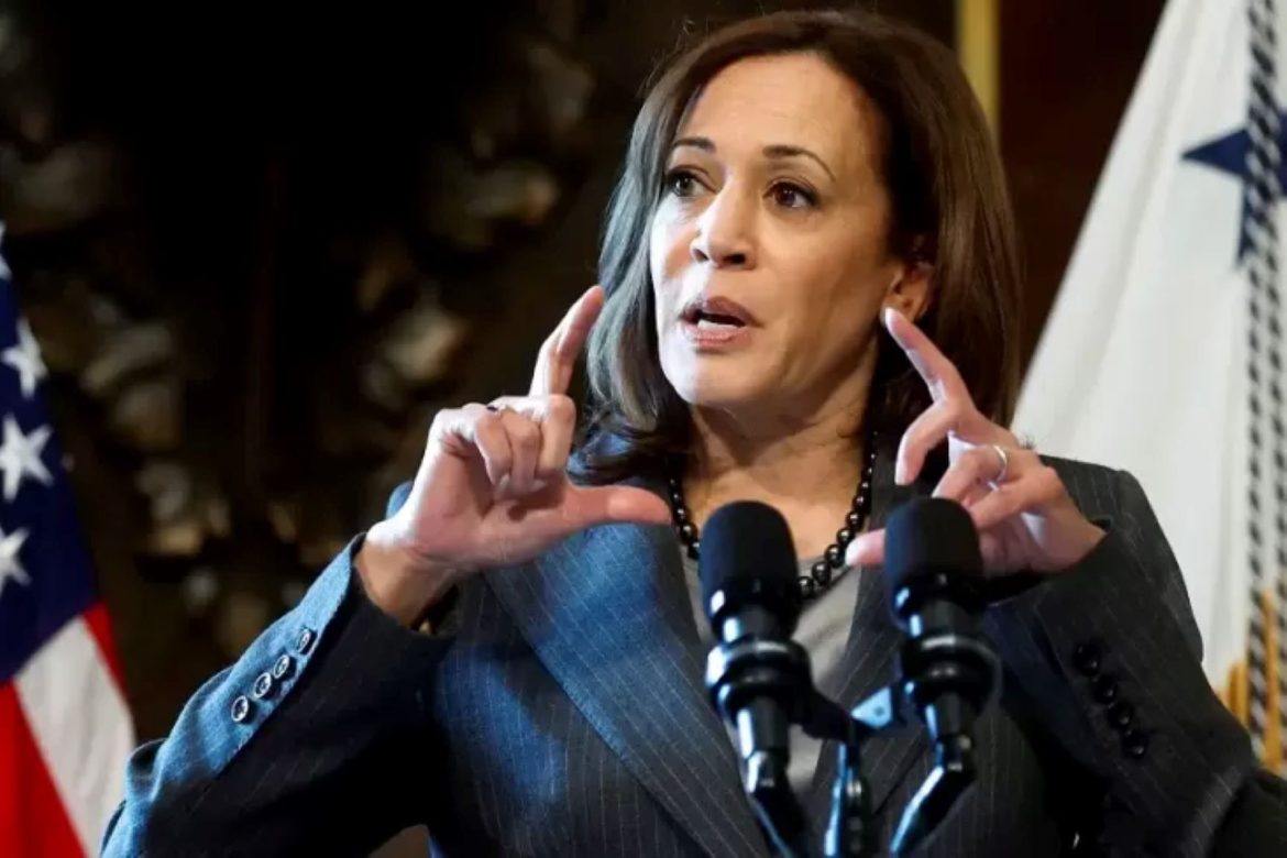 Wakil Presiden AS, Kamala Harris, yang akan maju Pilpres AS 2024, melawan Donald Trump.