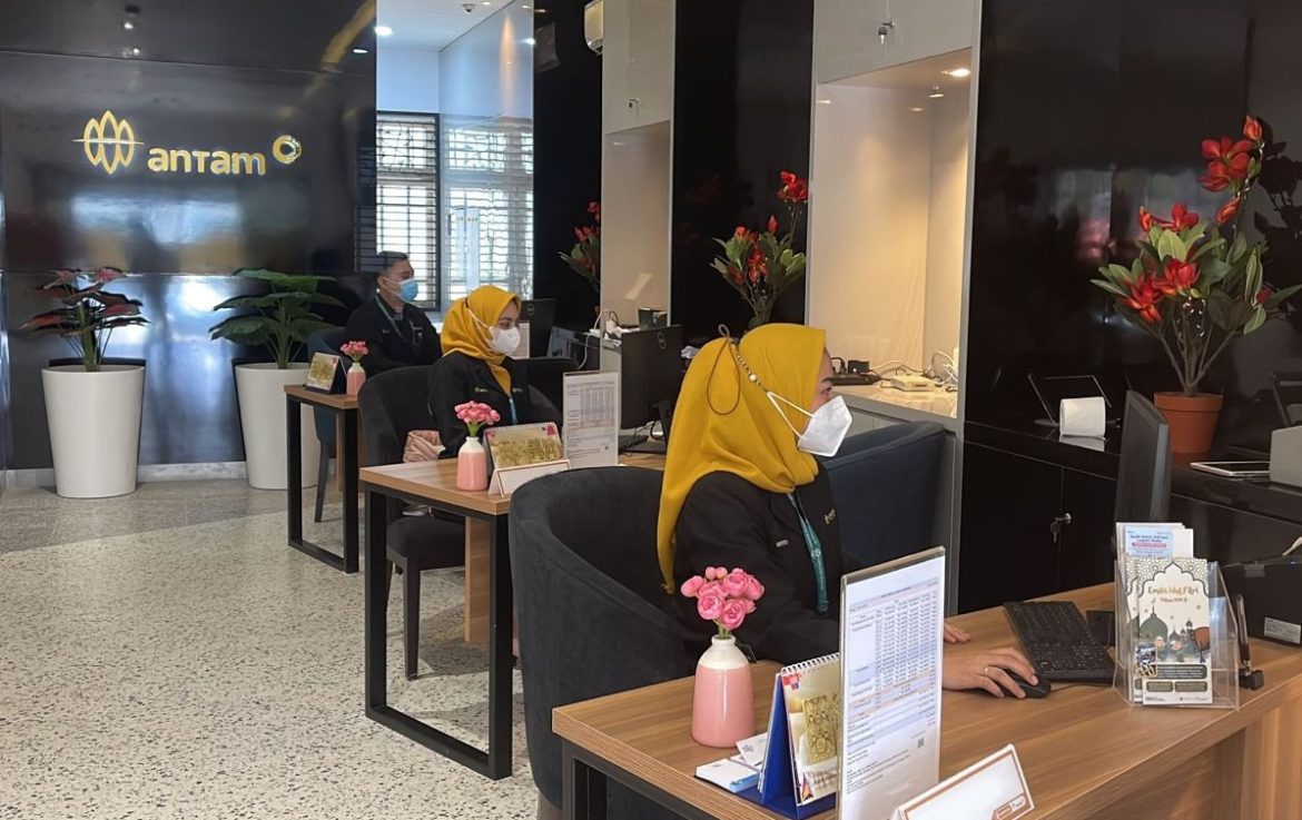 Ilustrasi kantor Antam.