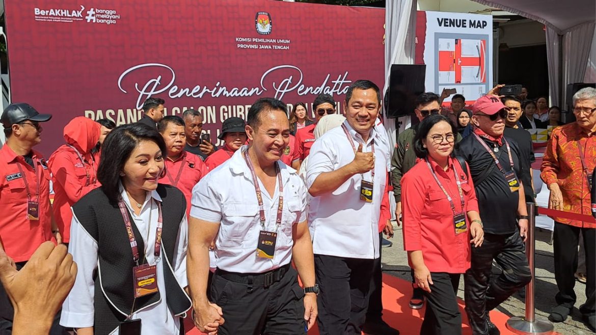 Pasangan calon nomor urut 1 di Pilkada Jateng, Andika Perkasa-Hendrar Prihadi (Hendi).