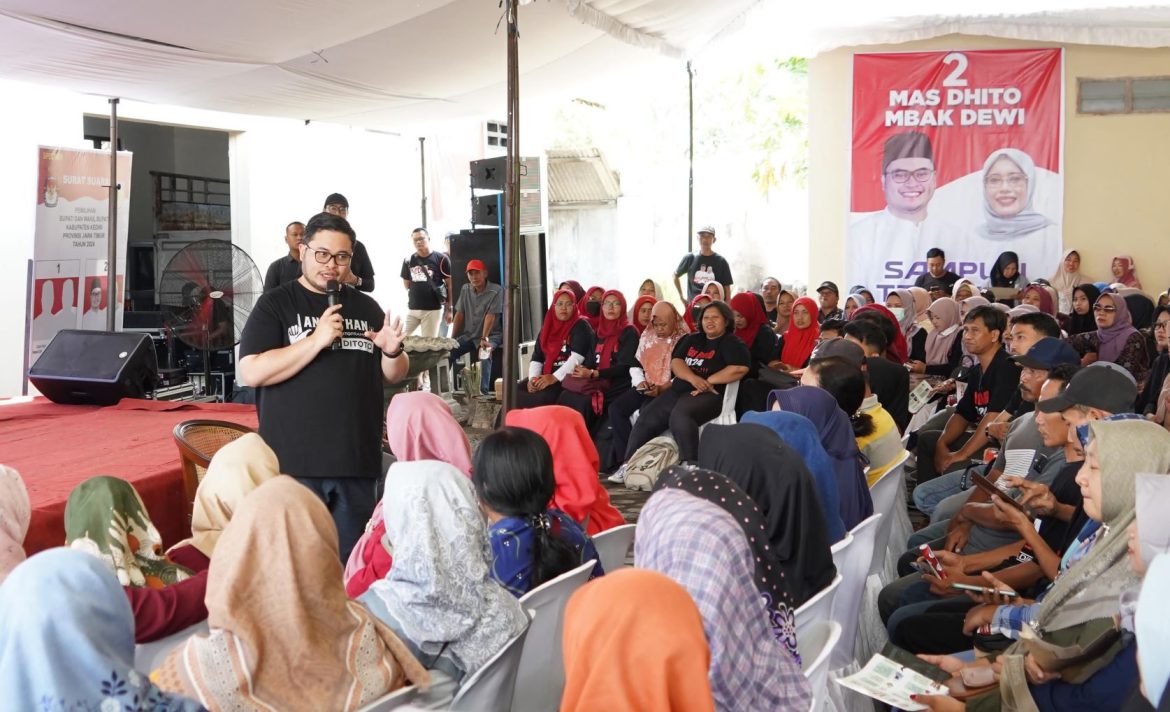 Calon Bupati Kediri Hanindhito Himawan Pramana ajak masyarakat untuk mendoakan Prabowo Subianto dan Gibran Rakabuming Raka.