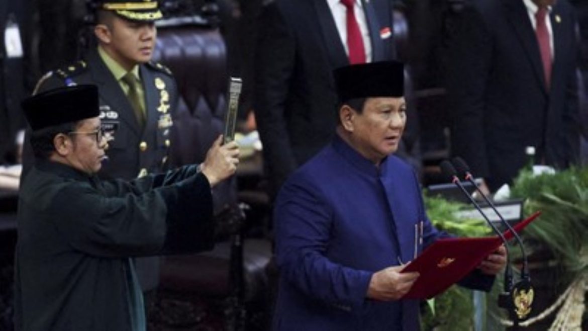 Pelantikan Prabowo Subianto sebagai Presiden ke-8 Republik Indonesia.