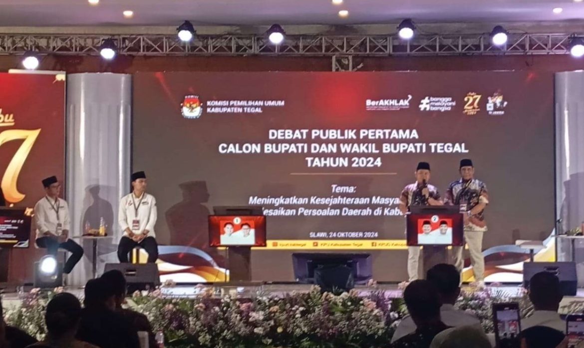 Debat pertama Pilkada Kabupaten Tegal.