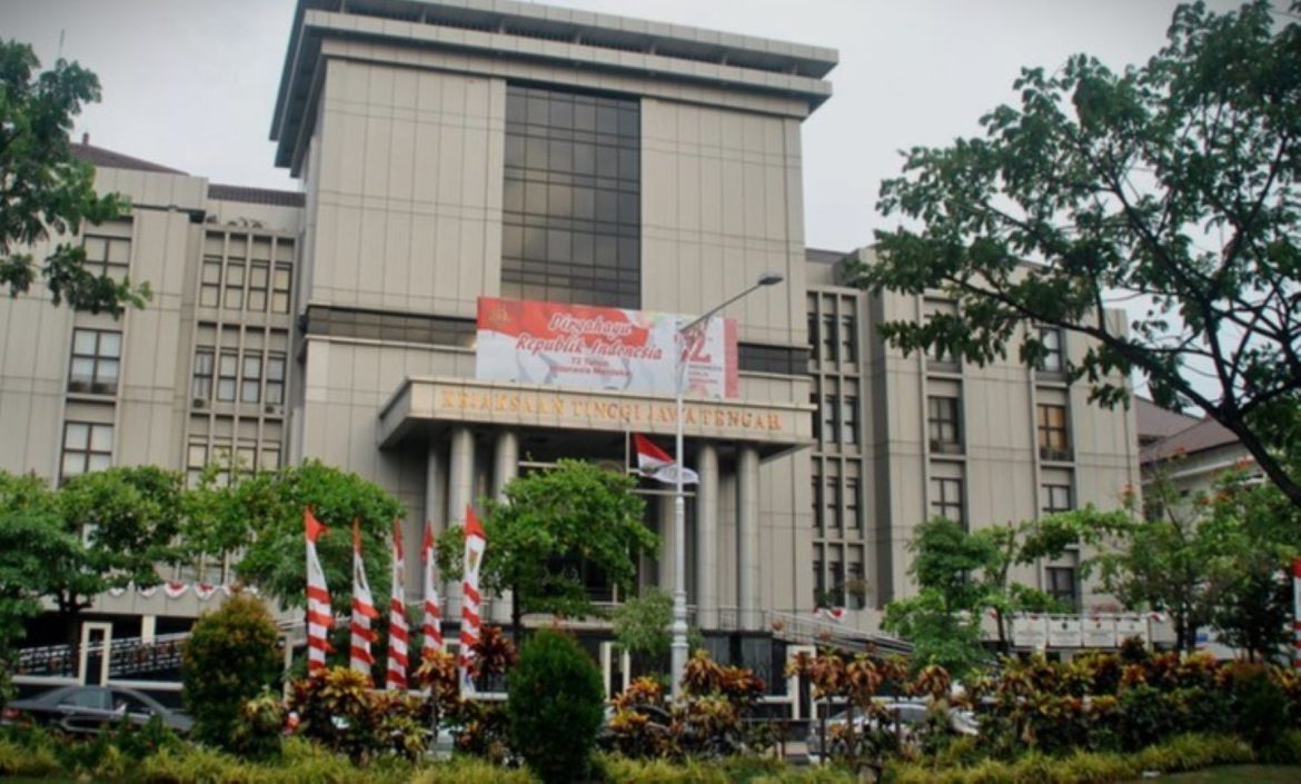Gedung Kejaksaan Tinggi Jawa Tengah (Kejati Jateng), di Jalan Pahlawan, Kota Semarang.